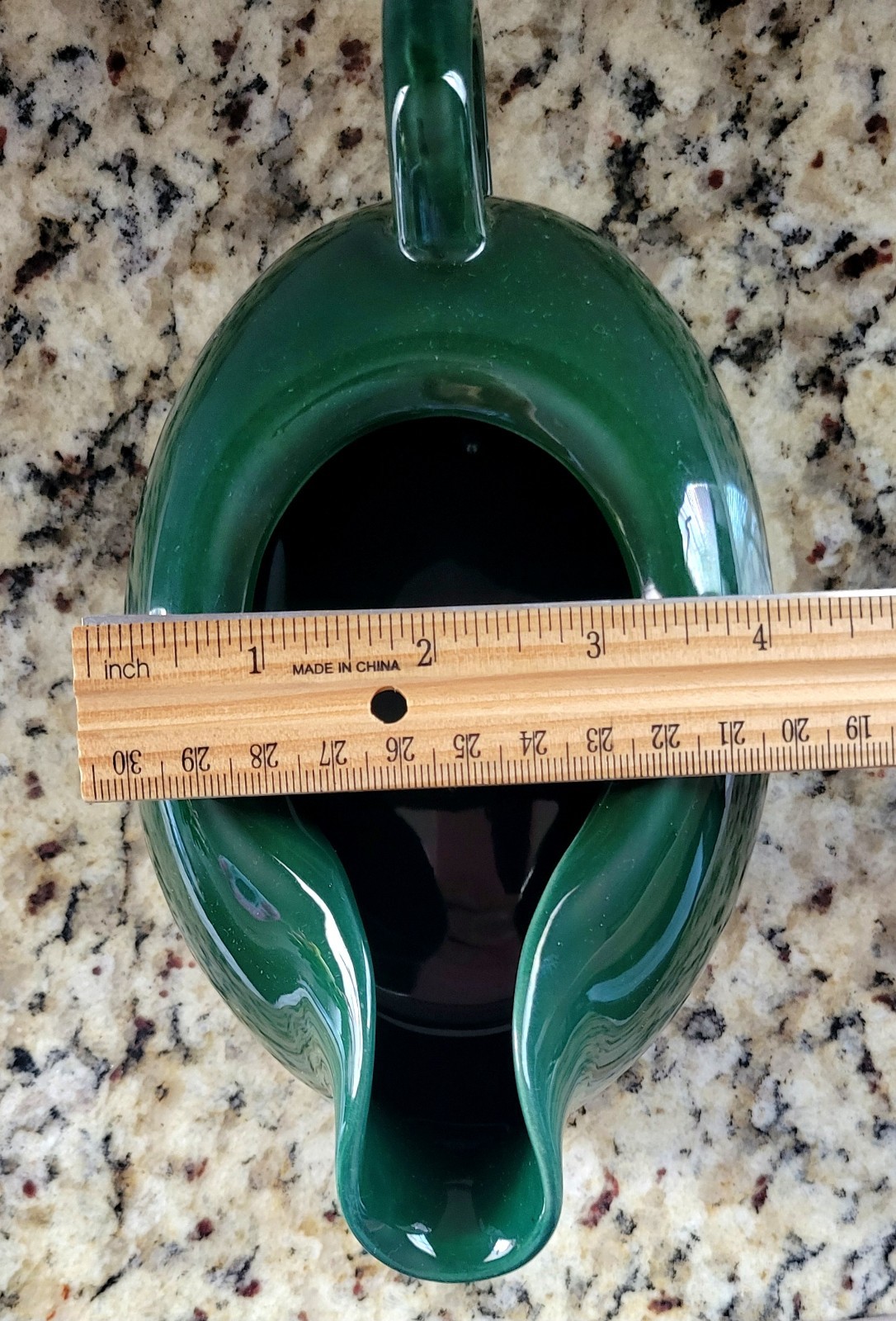 Hollydale Malibu Modern 16oz Gravy Boat Forest Green California 1940s-50s