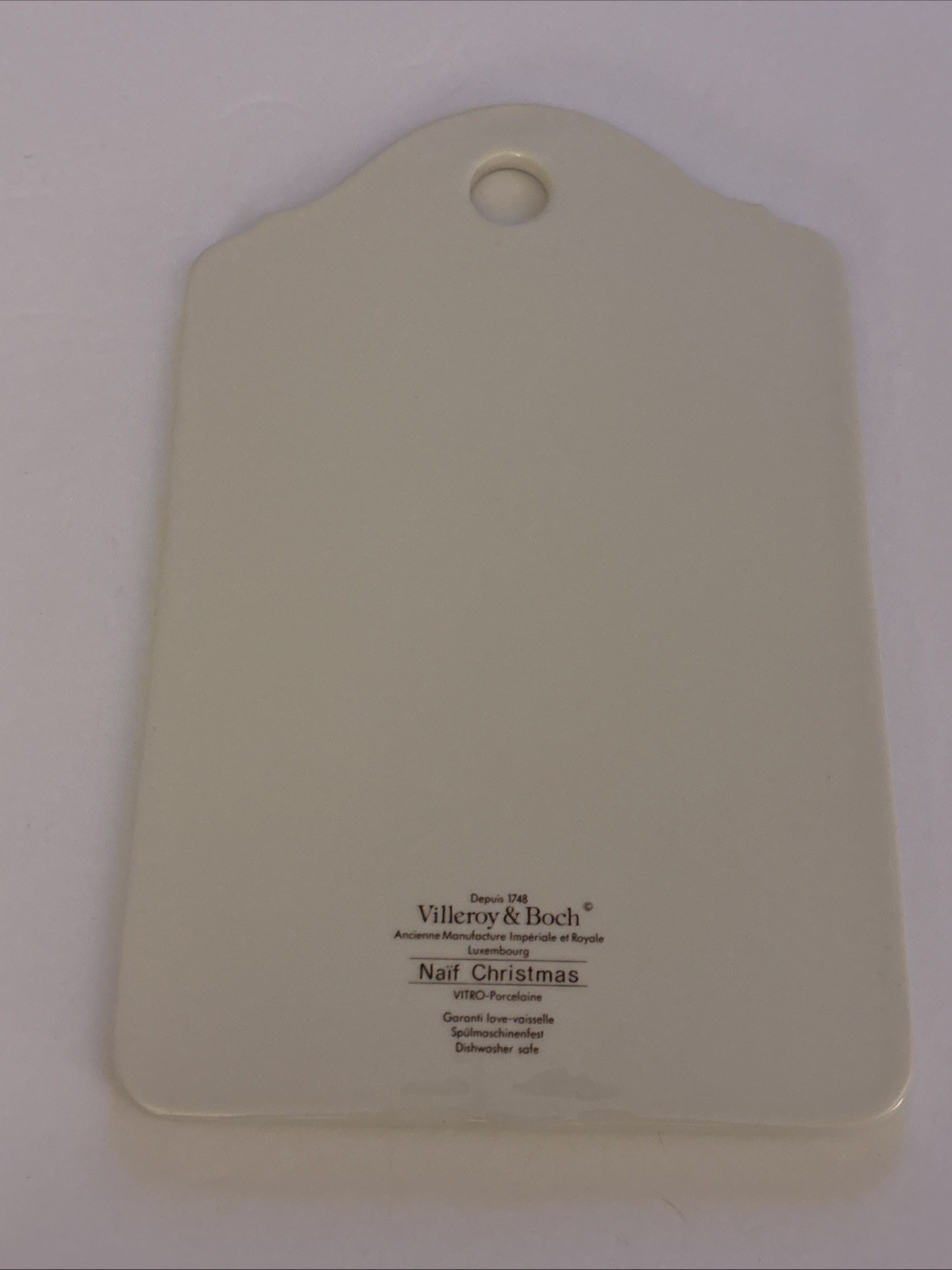 VTG Villeroy & Boch Naif Christmas Porcelain Cheese Board Plate (220 x 145 mm)