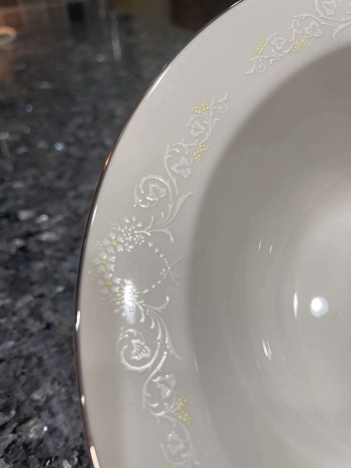 Pickard “Poetry” Porcelain Round Vegetable Bowl 9 1/8 Inch Made In USA