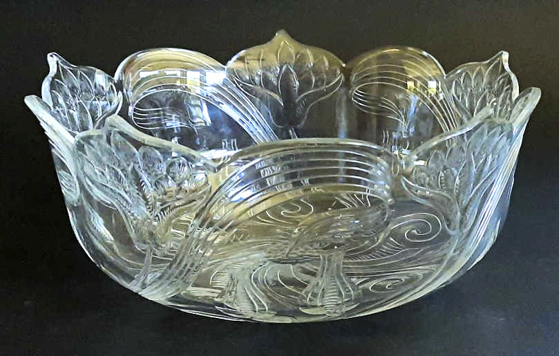 IMPORTANT ANTIQUE STEVENS & WILLIAMS CUT CRYSTAL FREDERICK CARDER BOWL