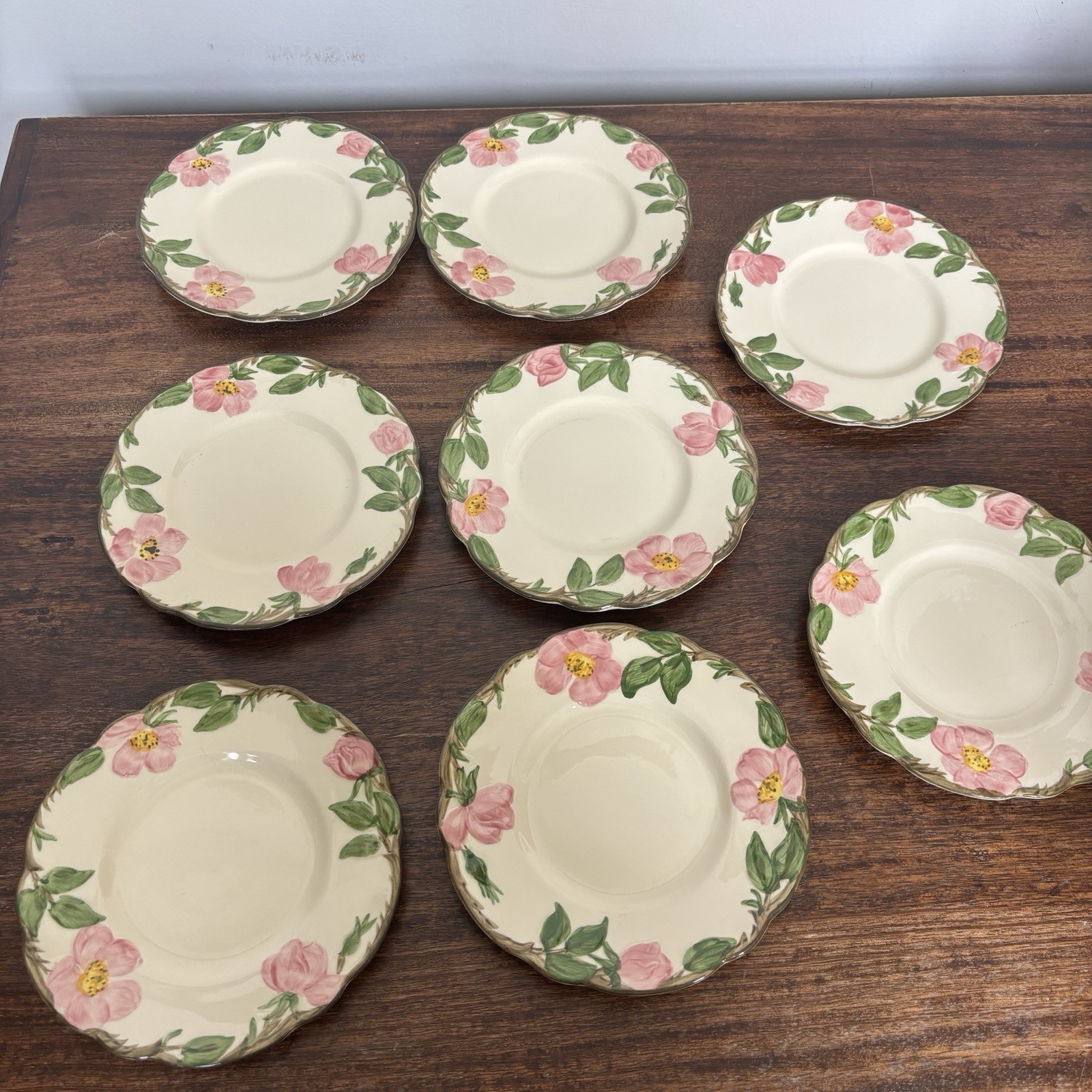 Franciscan Desert Rose Bread And Butter Plate 6 1/2″ – Set of 8 – Made in USA