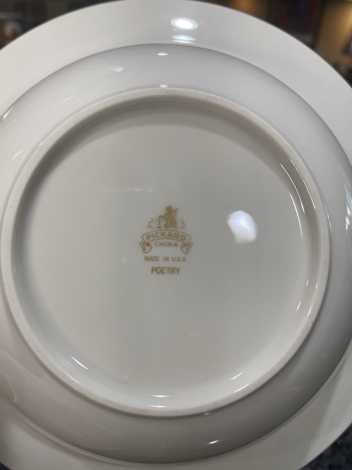 Pickard “Poetry” Porcelain Round Vegetable Bowl 9 1/8 Inch Made In USA