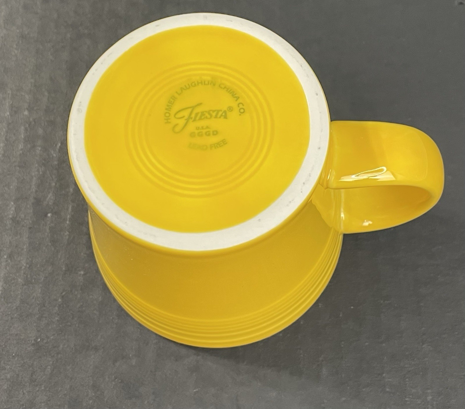 HLC Homer Laughlin Fiesta 15 Oz Tapered Mug Yellow