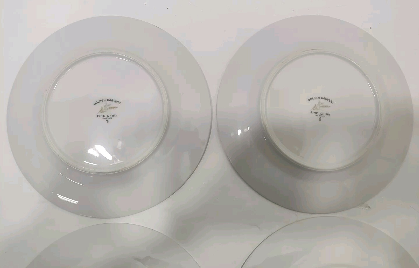 Golden Harvest By Fine China of Japan 4 Pieces Salad Plates Set In Original Box