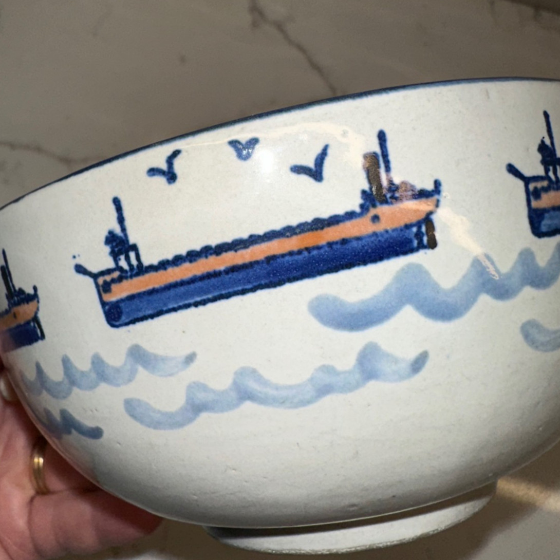 Louisville Pottery Captain Spicer’s Stoneware Jumbo Mug for Clayton New York cup