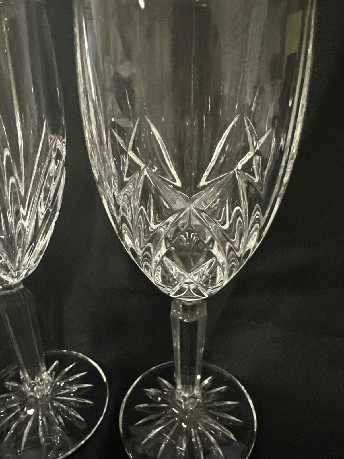 Waterford Marquis Brookside 7 7/8” 8 oz Wine Goblet Glass Water Wedding Set 2