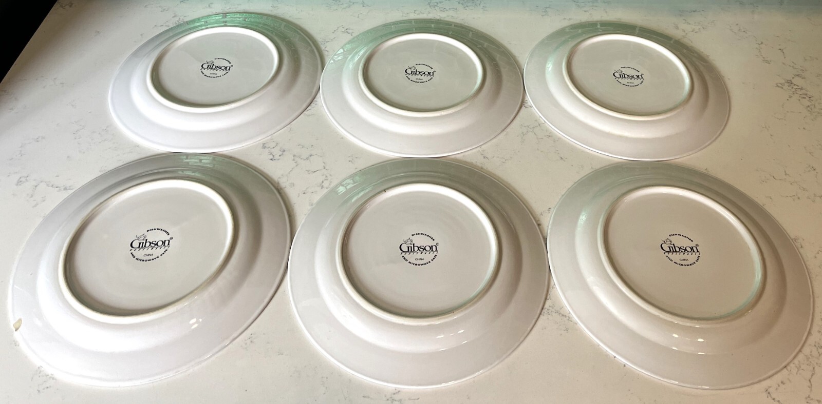 Lot of 6 Gibson Housewares Mojave Design Southwest 11-3/4 inch Dinner Plates