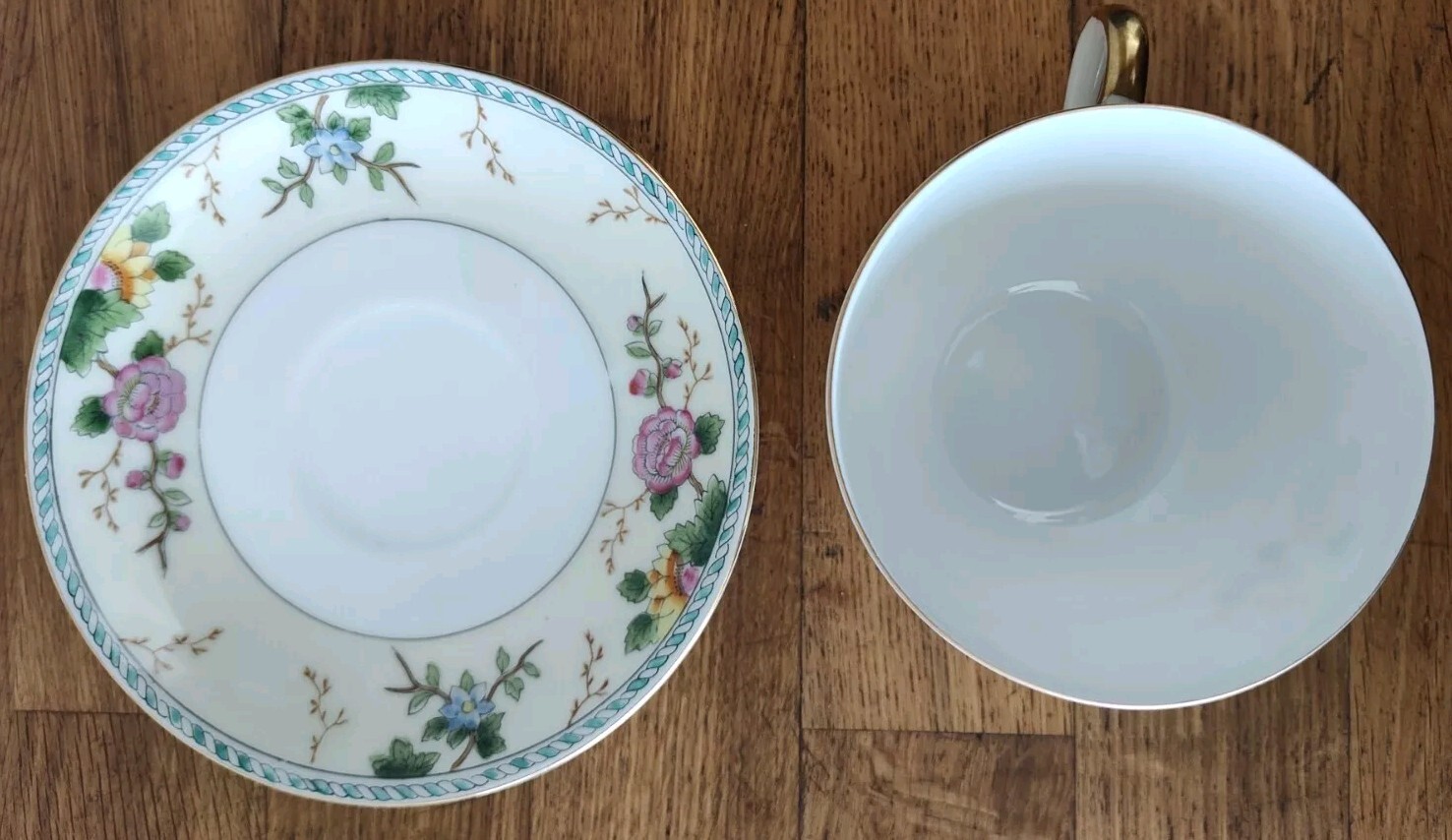 STUNNING 1920s Vintage Noritake Japan AMERITA Coffee / Tea Cup & Saucer Set