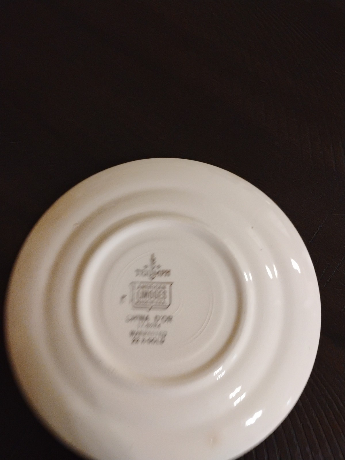 Vintage AMERICAN LIMOGES TRIUMPH CHINA D’OR Serenade 22K Gold 1T-S284 6” Plate