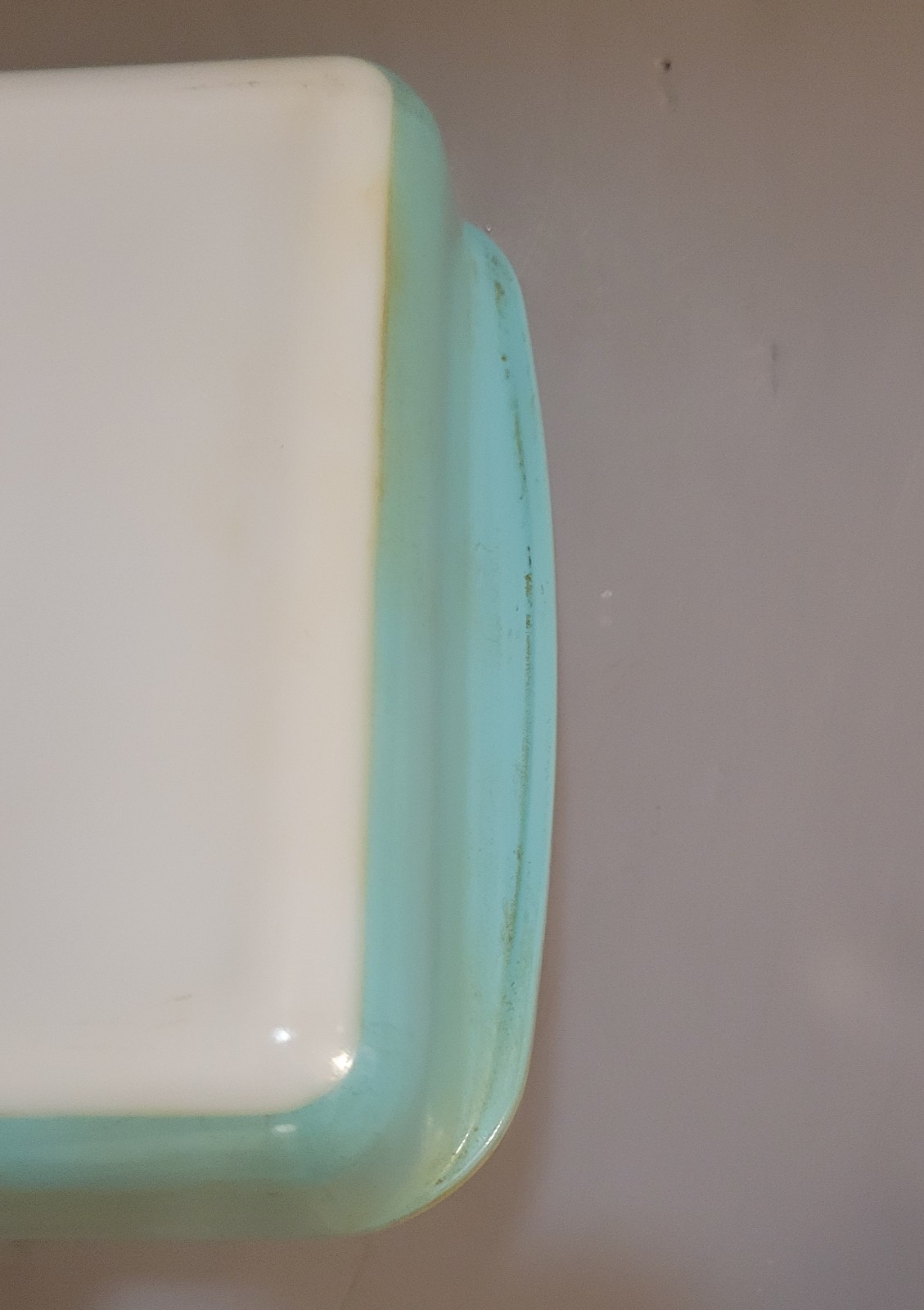 Pyrex Turquoise Rectangular Casserole Baking Dish Pan Vintage 232 2qt