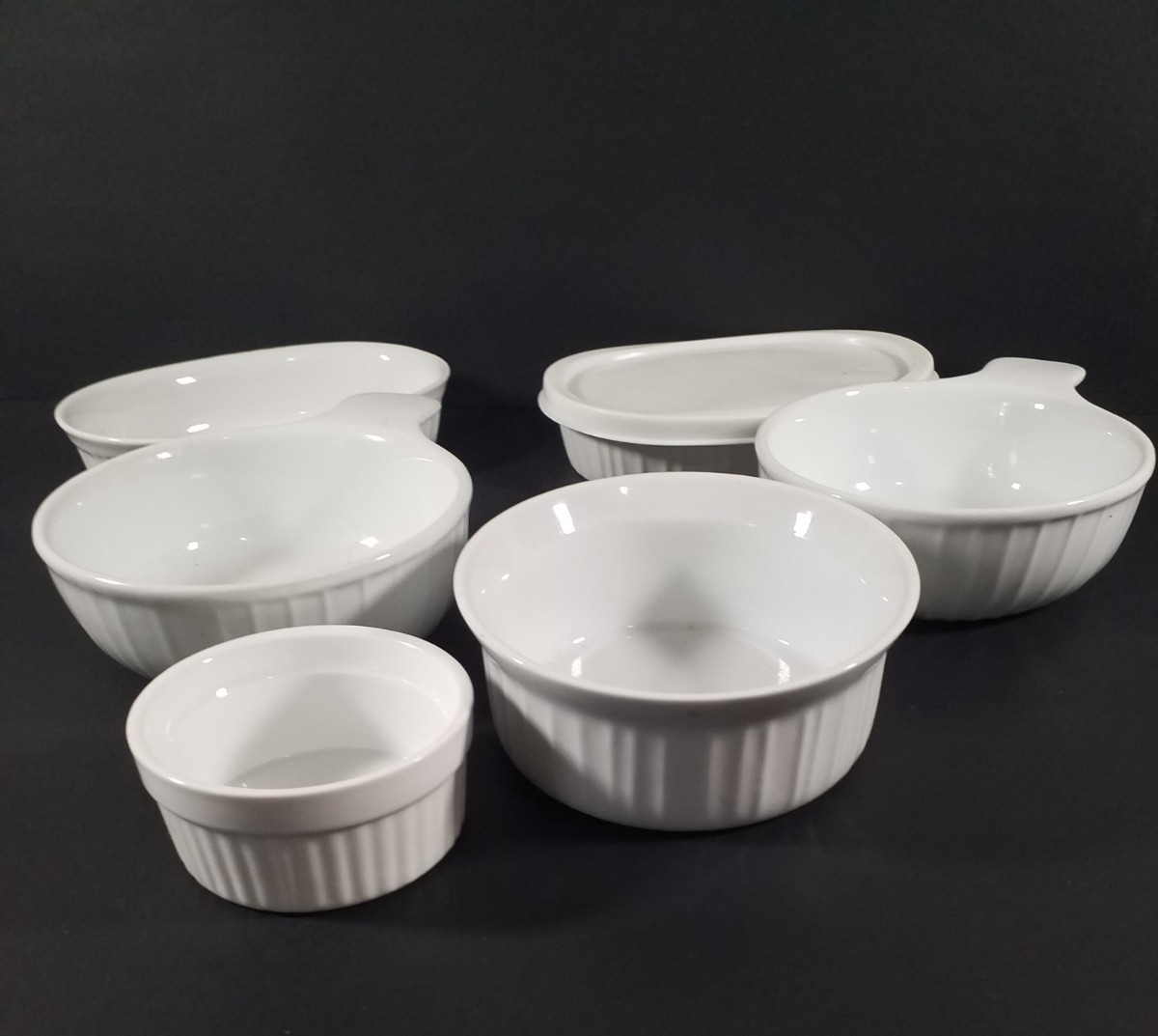 Bali Individual Serving Casserole Dishes Set Of 6 Round & Oval