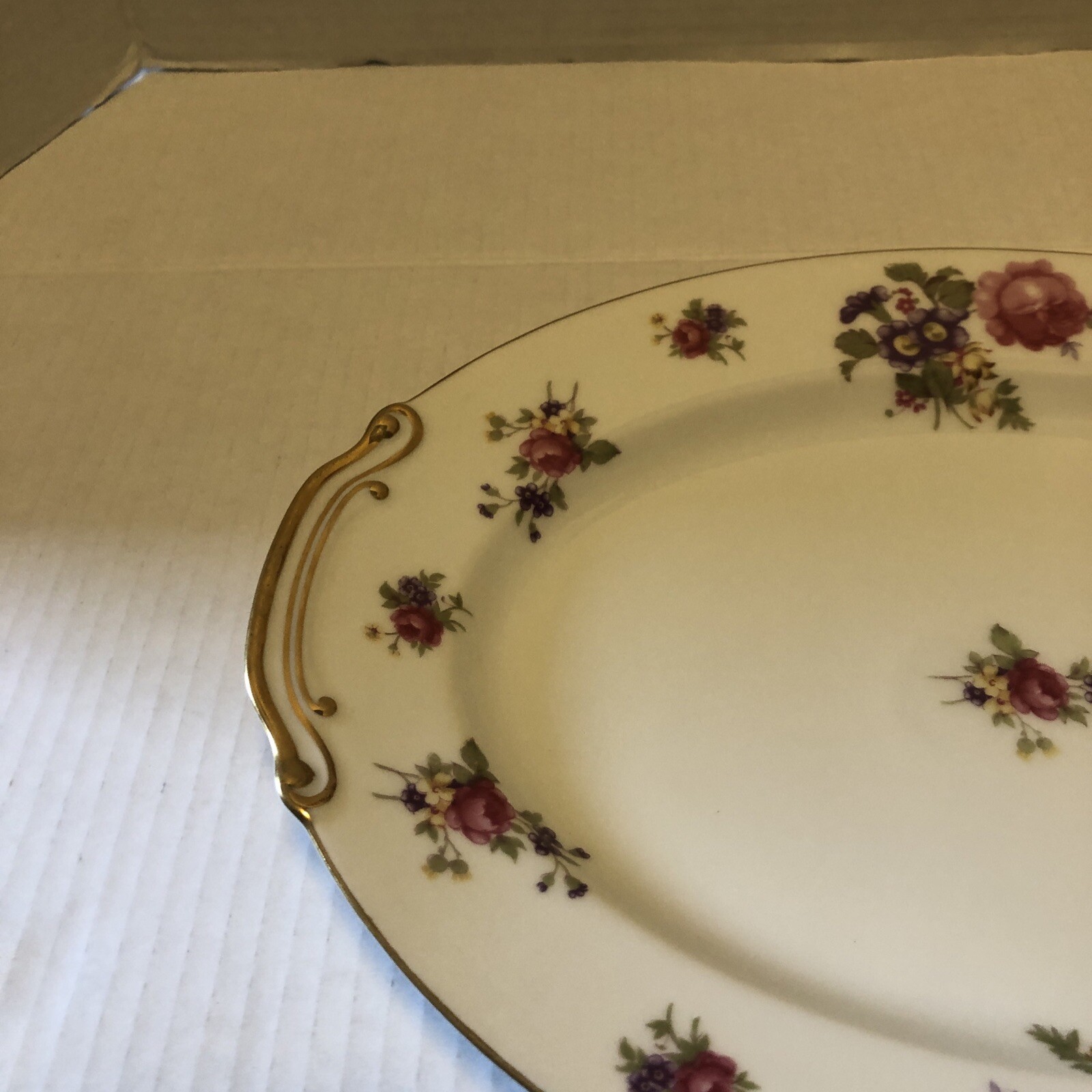 Sango China, San 28 12 1/8″ Oval Serving Platter, Made in Occupied Japan
