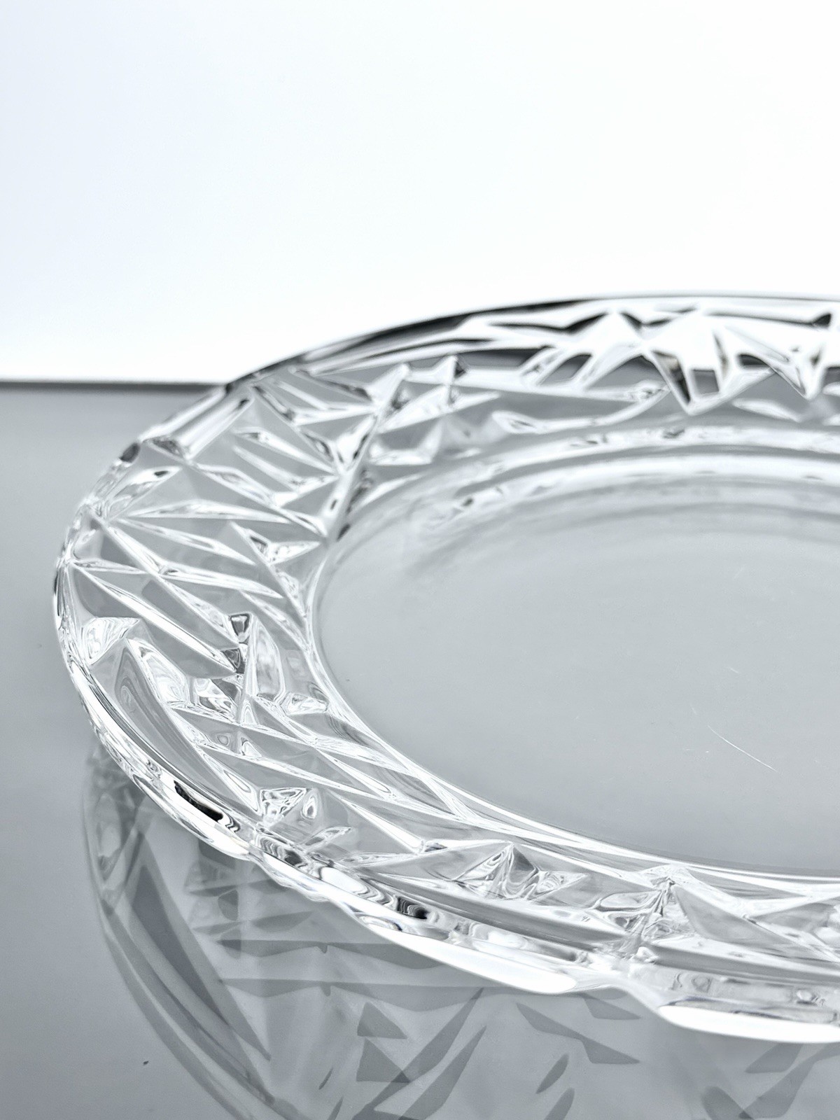 Tiffany & Co Rock Cut – Crystal Salad Plate, 8”