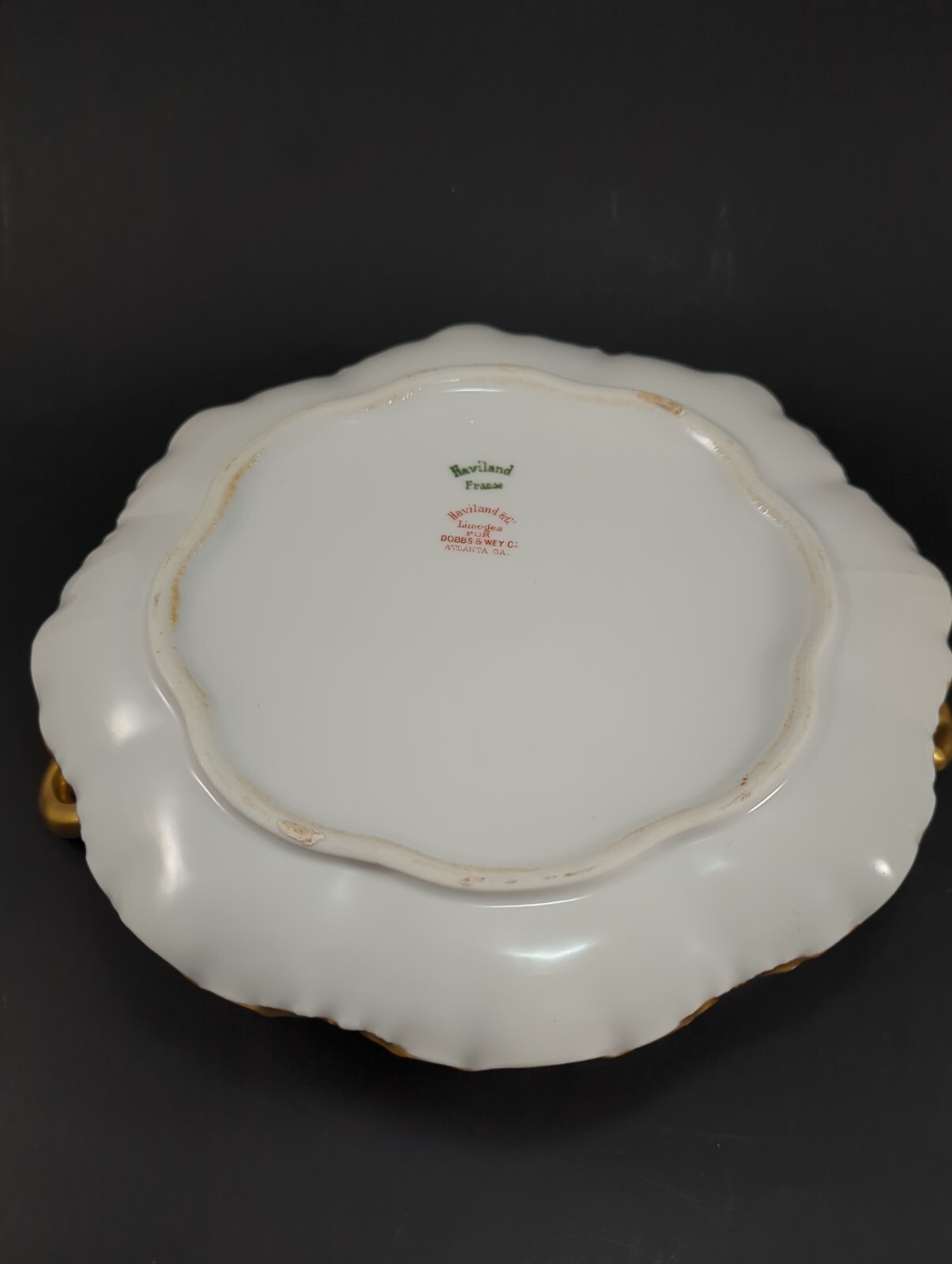Rare Haviland Limoges Oval and Circular Serving Dishes plus one Circular lid.
