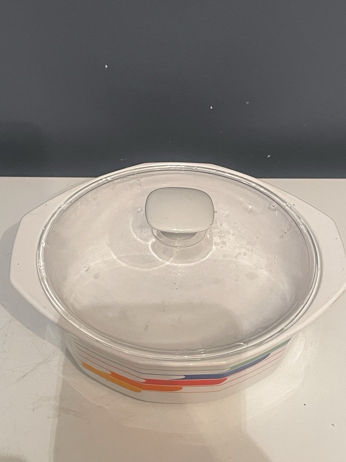 Studio Nova Fire & Ice Covered Casserole with Lid Hi Fi Vtg/Retro 70’s/80’s