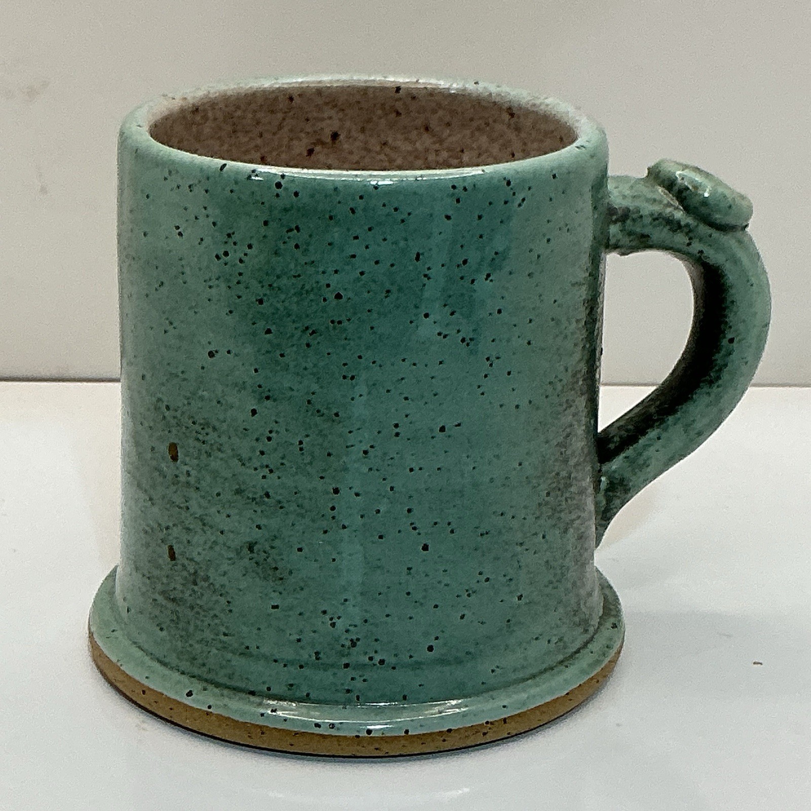 NC Pottery Mug Emerald Isle North Carolina Stoneware Anchor Logo Coastal USA