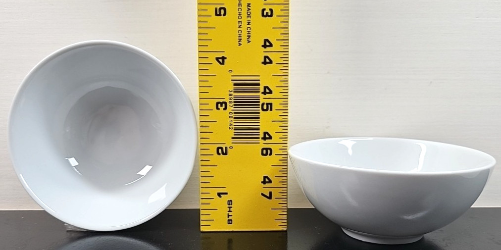 8) Pier 1 Luminous White Individual Dip Bowls Set Small Round Serving Dishes Lot