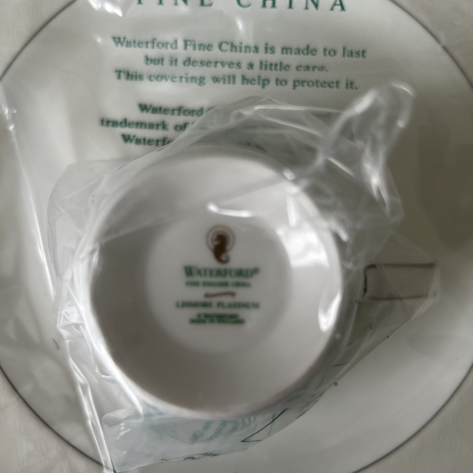 2 complete sets of Waterford Lismore Platinum China 5 Piece Place Setting