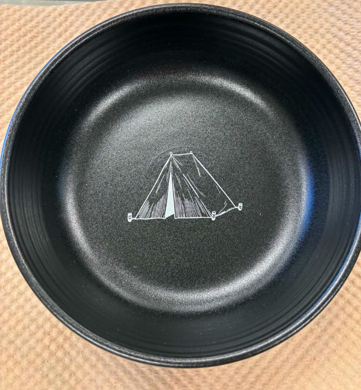 Fiesta HLCCA 2026 Exclusive Dish Camp Tent on Foundry Coupe Salad Bowl 6 3/4