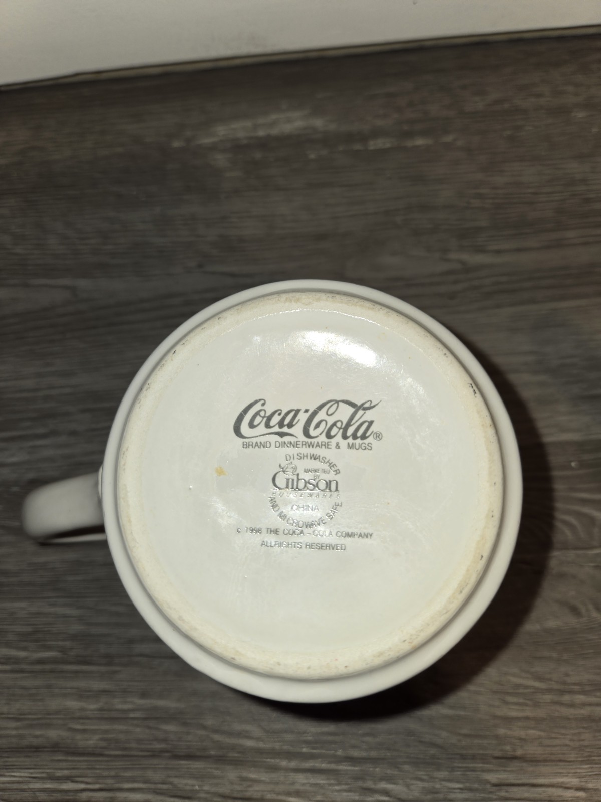 Vintage 1997-98 Ceramic Coca Cola Advertising Coffee Mugs- Glass Bottle-lot Of 2