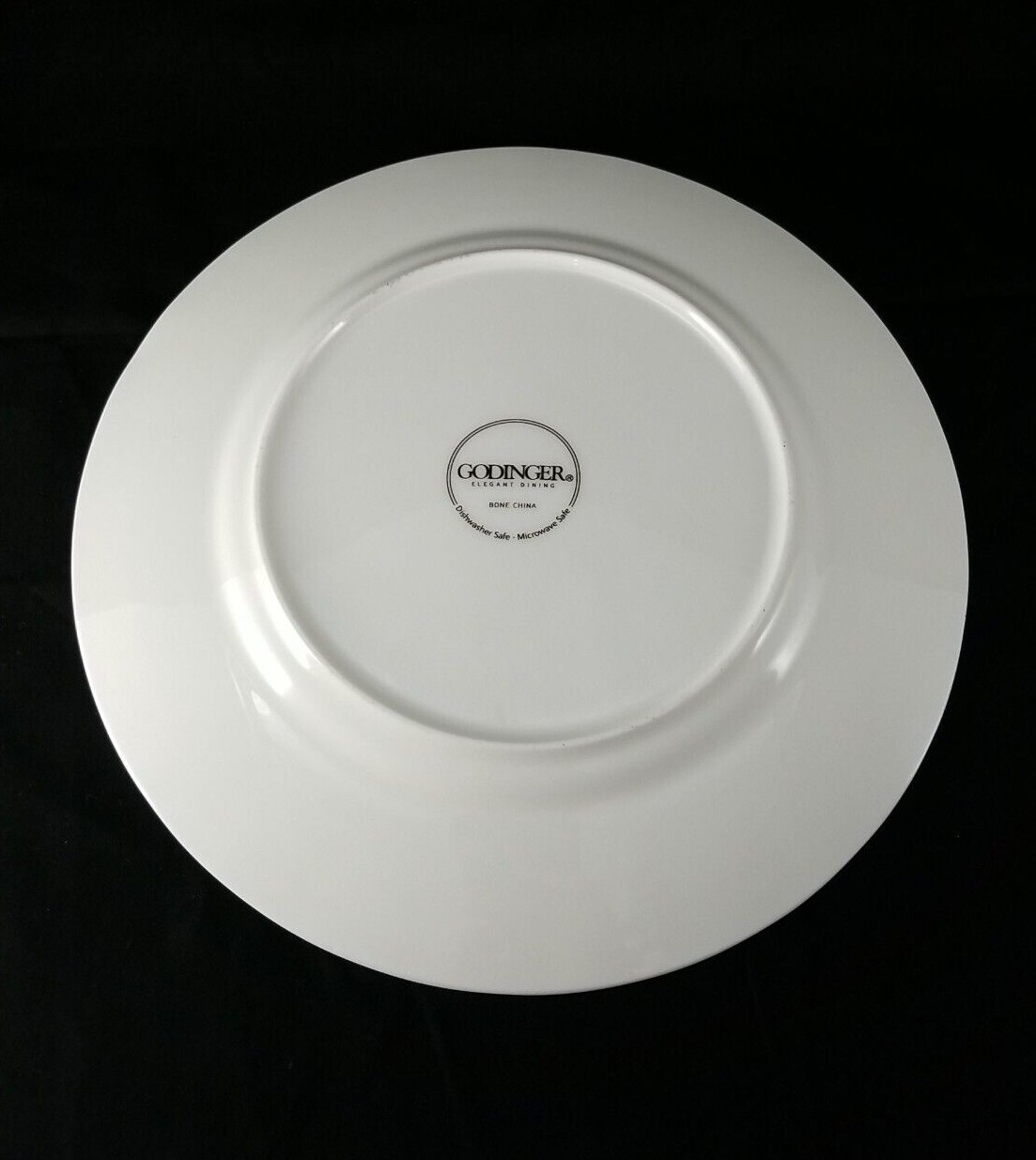 Godinger Elegant Dining White Bone China Salad Plates 8 1/8″ Dia. Set of 2