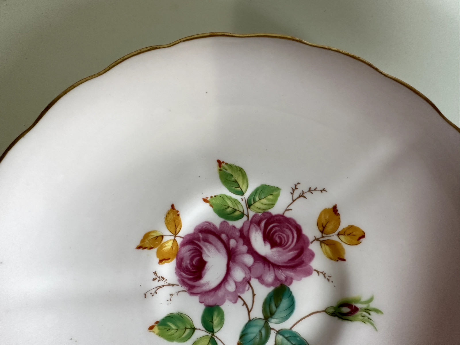 Vintage Tuscan Fine English Bone China Saucers Light Pink One Only