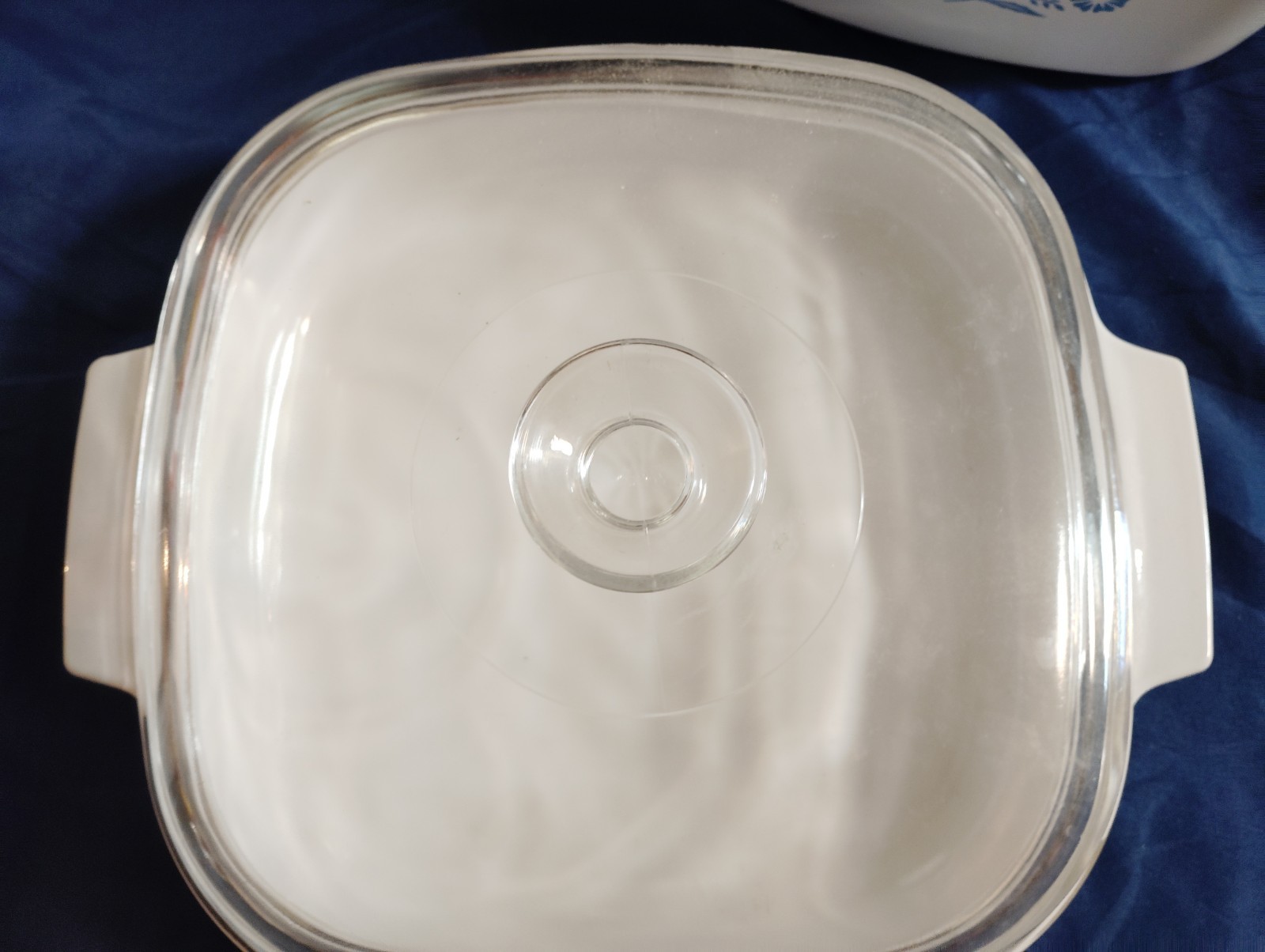 Rare Vintage Corning Ware Blue Cornflower A-10-B 9.75×9.75×2 Casserole