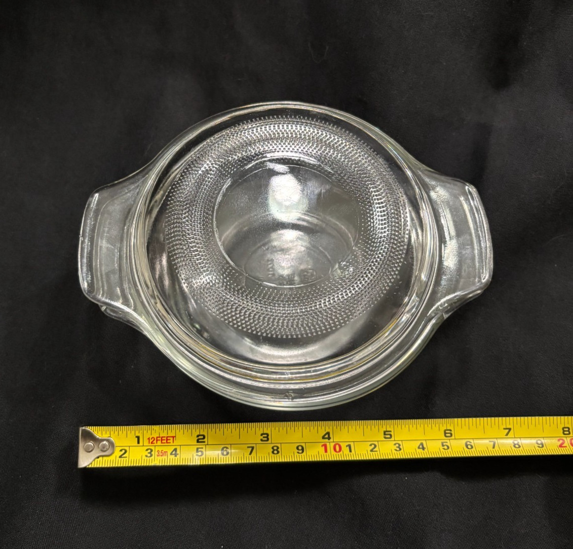 Anchor Hocking 12 oz Clear Glass Casserole Dish & Lid 1072