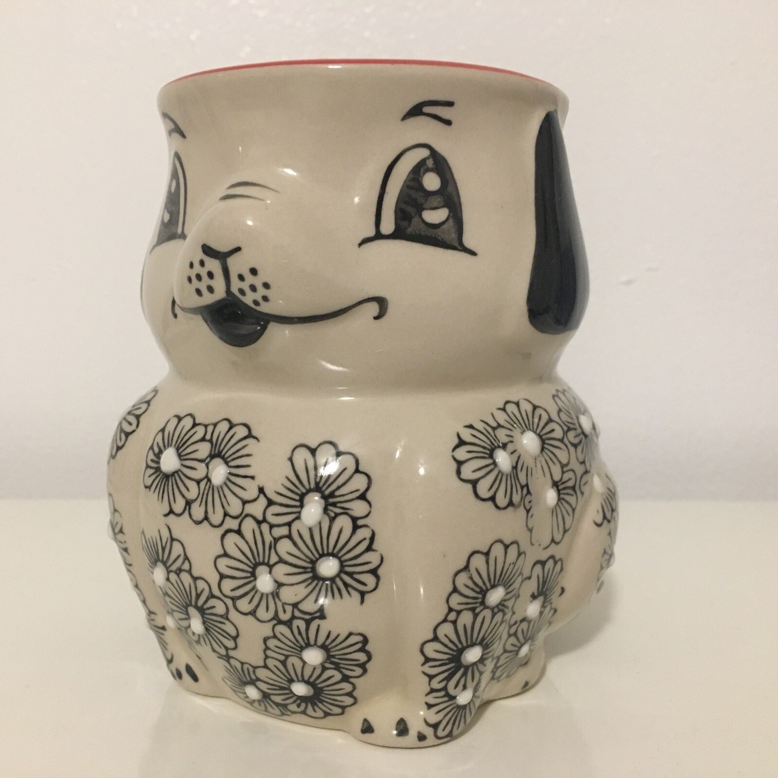 Yokohama Studio Anthropologie mug hand painted ceramic floral original