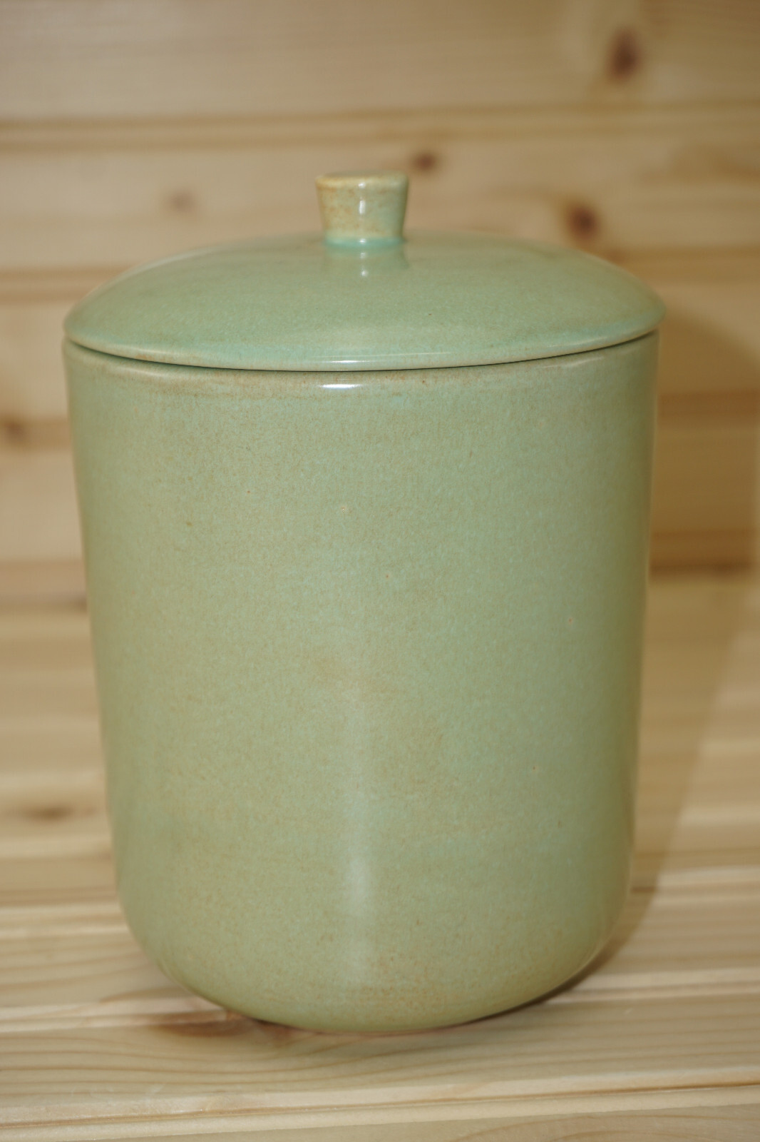 La Solana Green Canister, 5″, with Lid Box #3 (B20)