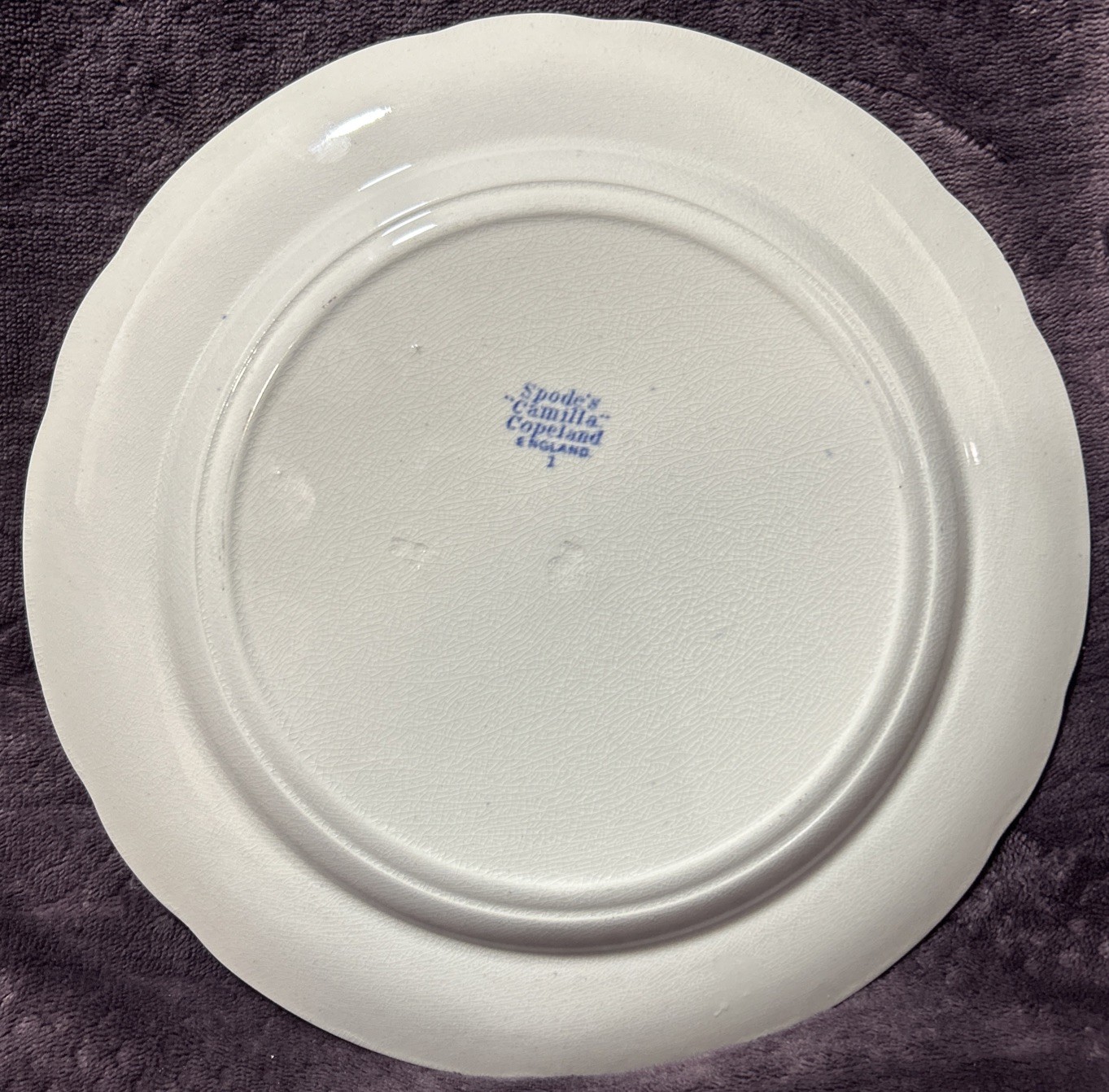 Set of 4 Vintage Copeland Spode’s Camilla Blue 10.25” Dinner Plates England