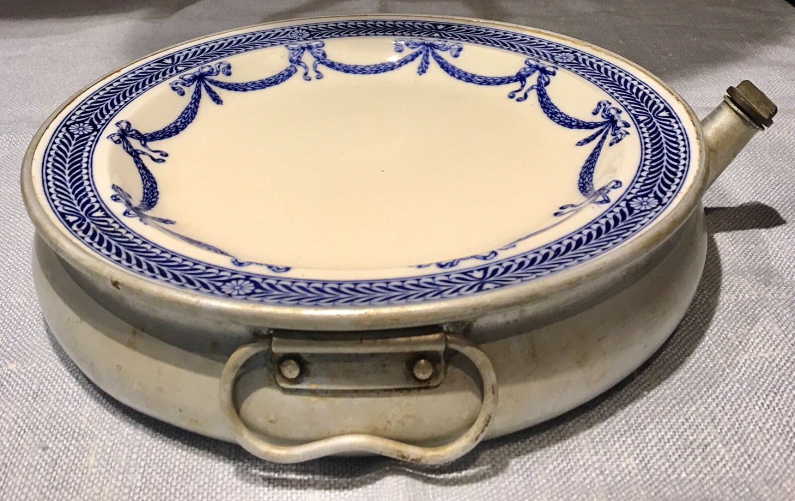 Antique Warming Plate Garrison England Wedgwood Porcelain