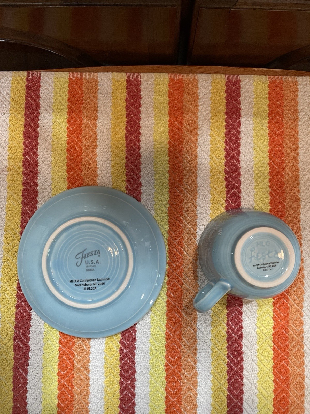 Fiesta HLCCA Cup And Saucer Atomic Pine 2026 Conference Exclusive Sky Pristine