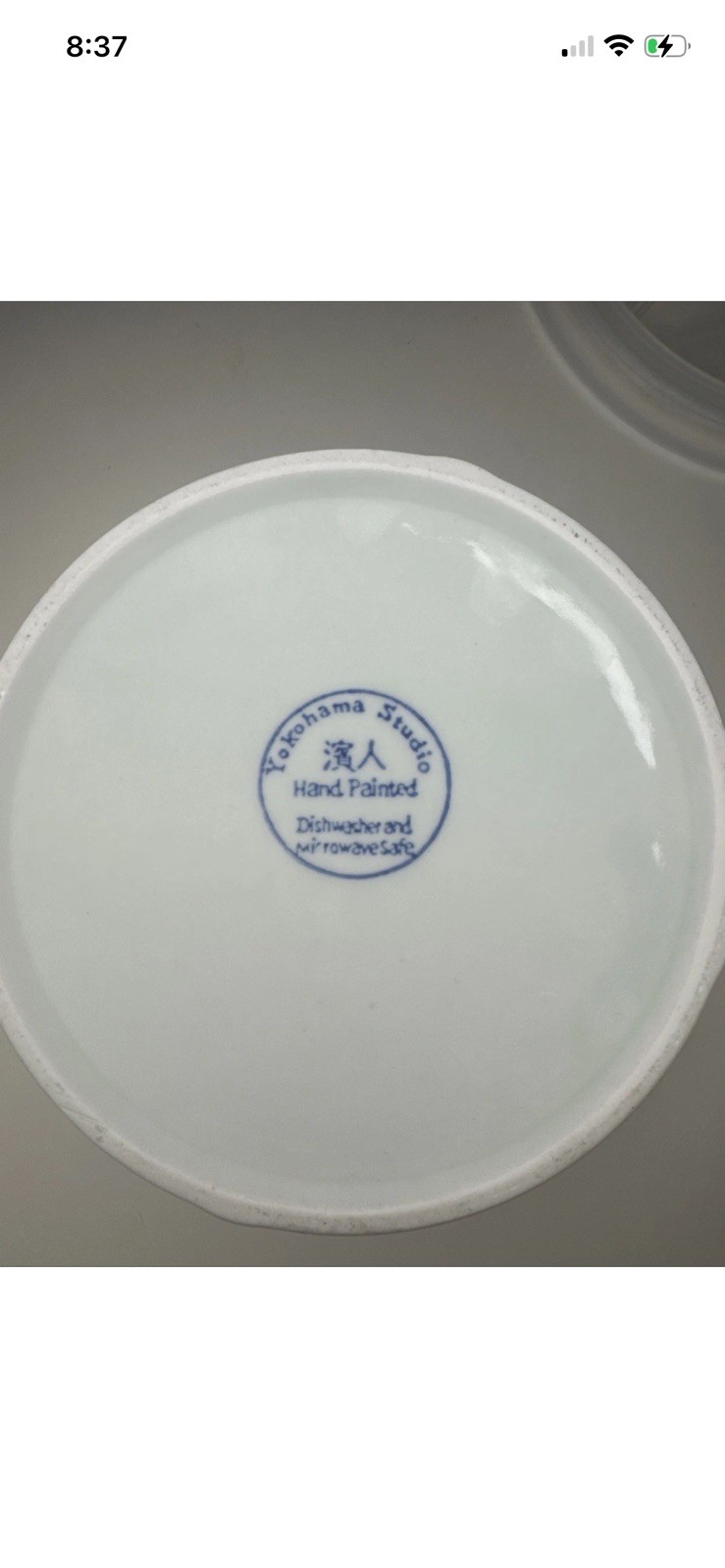 Yokohama Studio Hand Painted Rice Bowl w Lid Japanese Owl Design