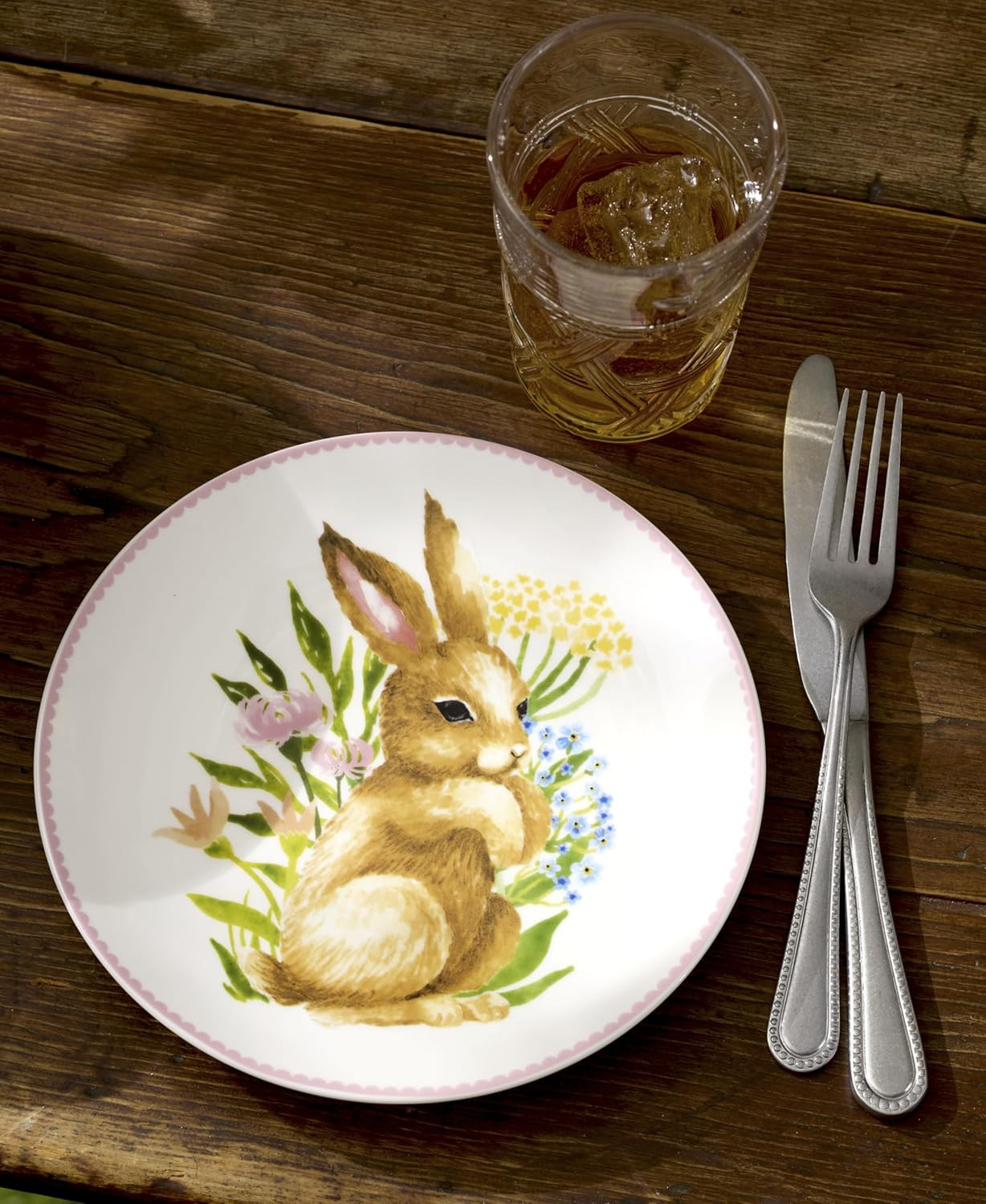 897155 Bunny Accent Plates, Set of 4
