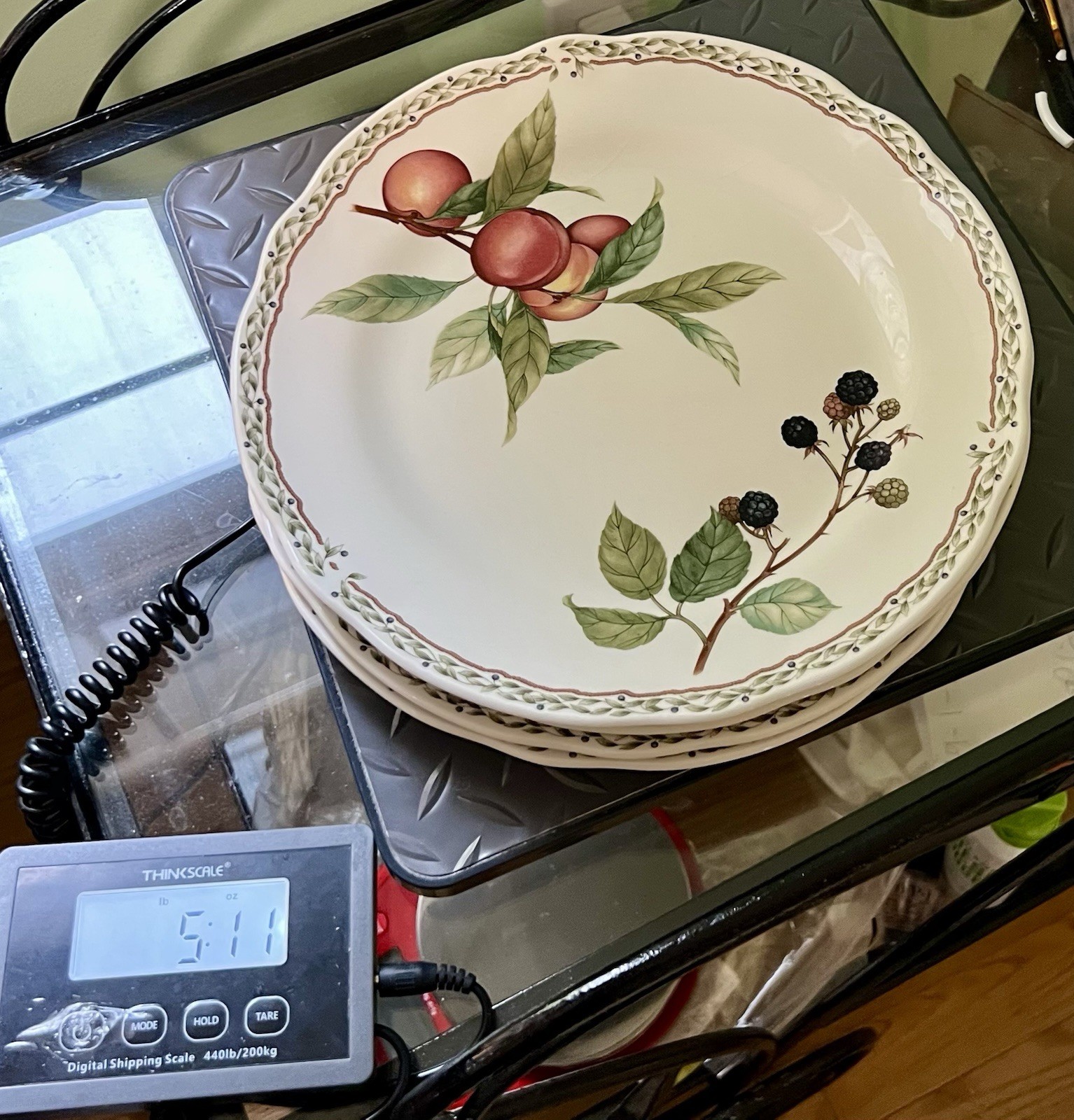 Noritake Japan 1990s Set Of 4 Dinner Plates Royal Orchard Primachina, 10.5”