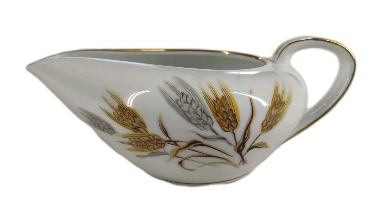 Noritake China Wheaton Creamer Pourer Gravy Boat 5414 Vintage Japan Wheat