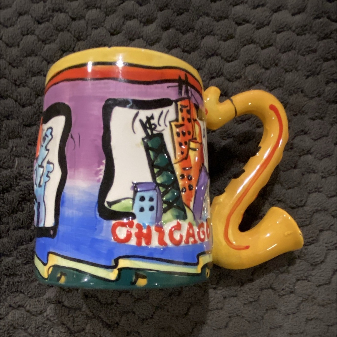 Multicolor Ceramic Chicago Cityscape Mug