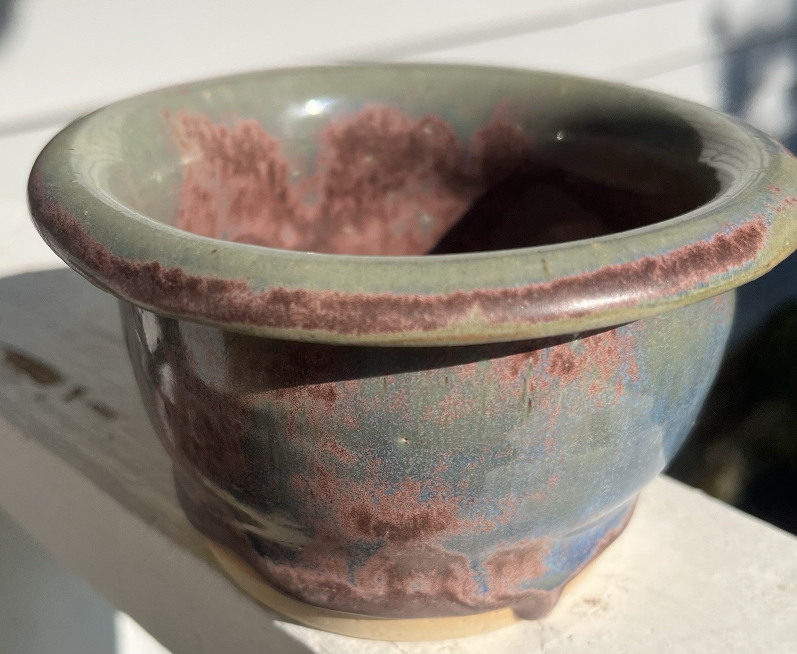 Handsome Studio Pottery Bowl Artisan Handmade Natural Earth Tones Signed 2011