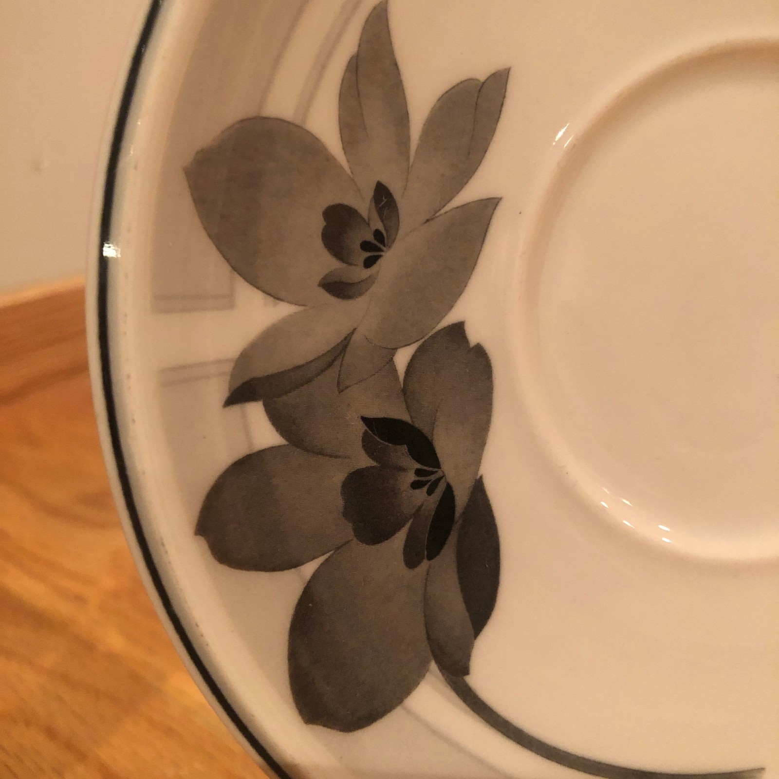 Noritake Misty Isle Black Tango 9137 Ireland Saucers SET 5 ~ NWOB
