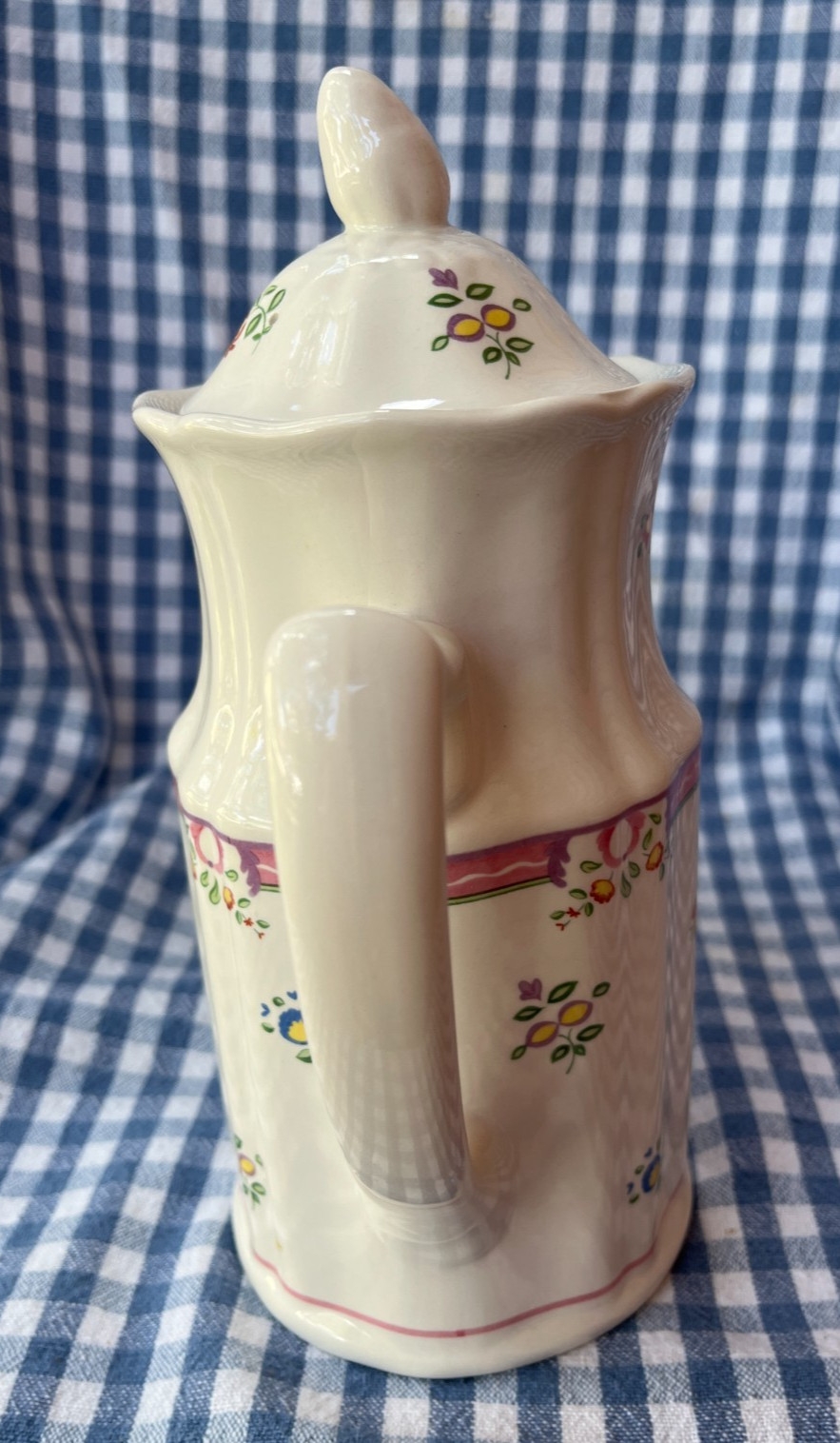 VINTAGE ~ “ALICE” EXCLUSIVE TO LAURA ASHLEY ~ 4 CUP COFFEE POT & LID ~ ENGLAND