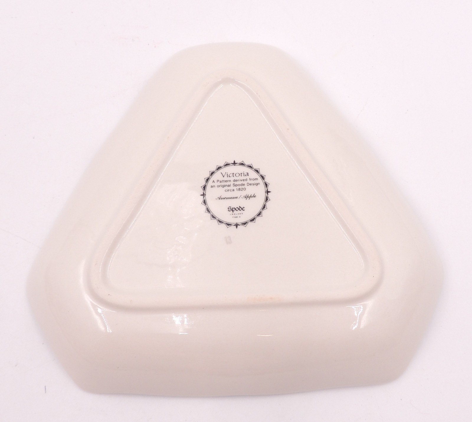 Vintage Spode Victoria Botanical Candy Nut Trinket Dish Bowl Porcelain Fruit