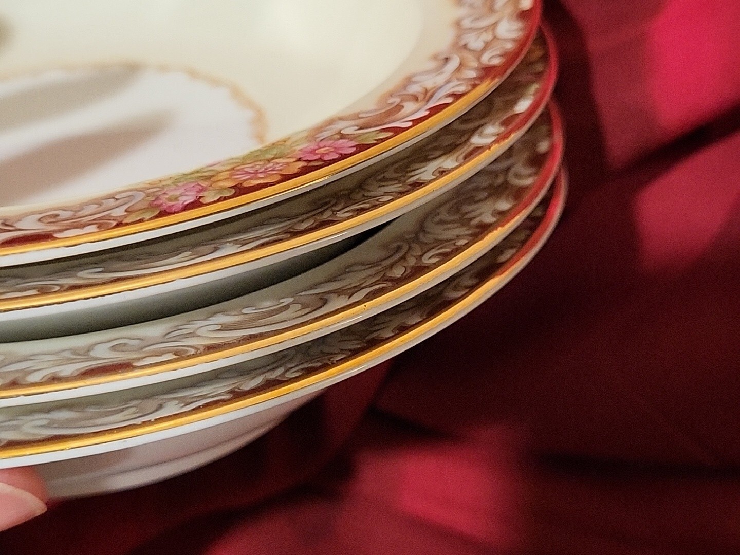 Noritake China Harmony 3906 Gold Trim 5-3/4″ DESSERT FRUIT BERRY BOWL 117811