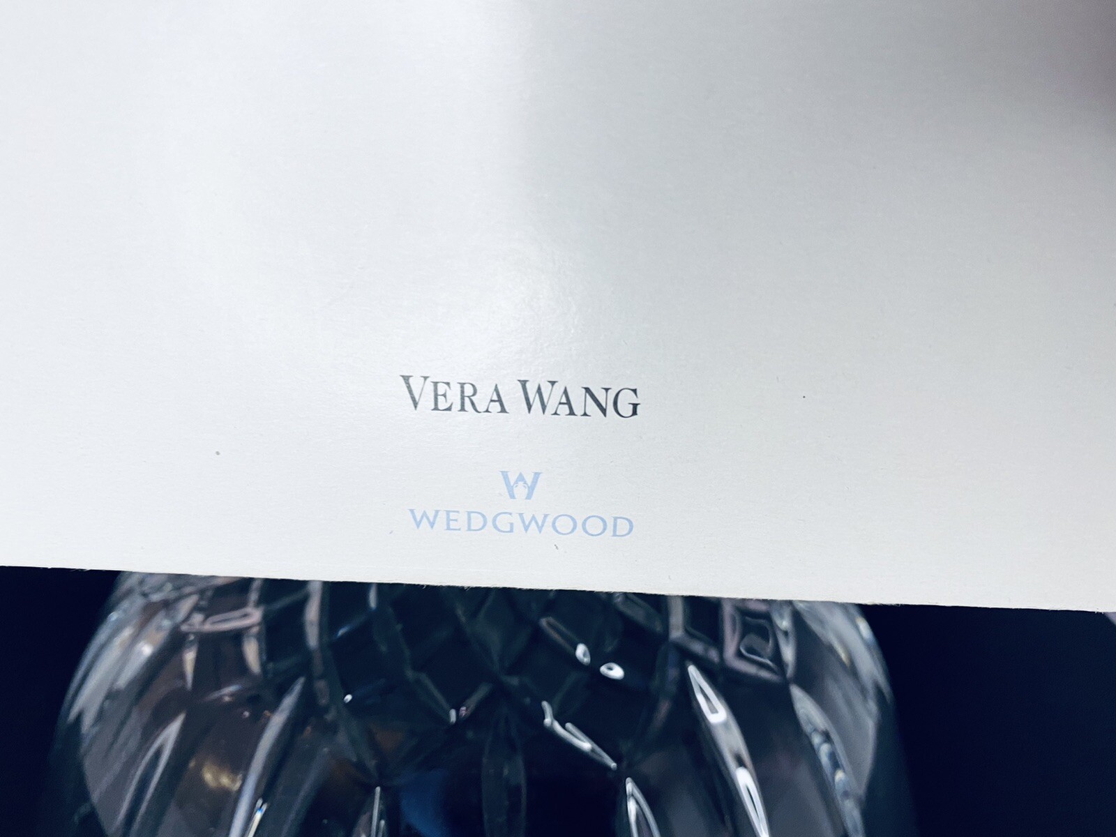 New Vera Wang Fidelity Footed Crystal Bowl Wedgewood Lead Crystal Germany