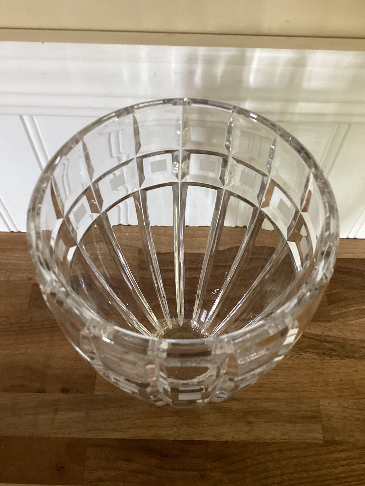 Waterford Marquis 8″ Crystal Flower Vase Quadrata Pattern