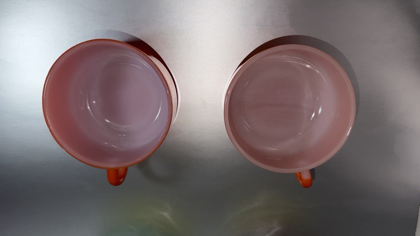 Vintage Lot of 6 Retro Colors Stackable Glasbake J-2711 Soup Bowl/Mug USA Made