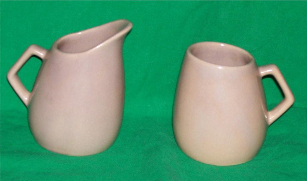 LA SOLANA RETRO ART POTTERY CREAMER SUGAR CALIFORNIA POTTERIES CA AZ ARIZONA VTG