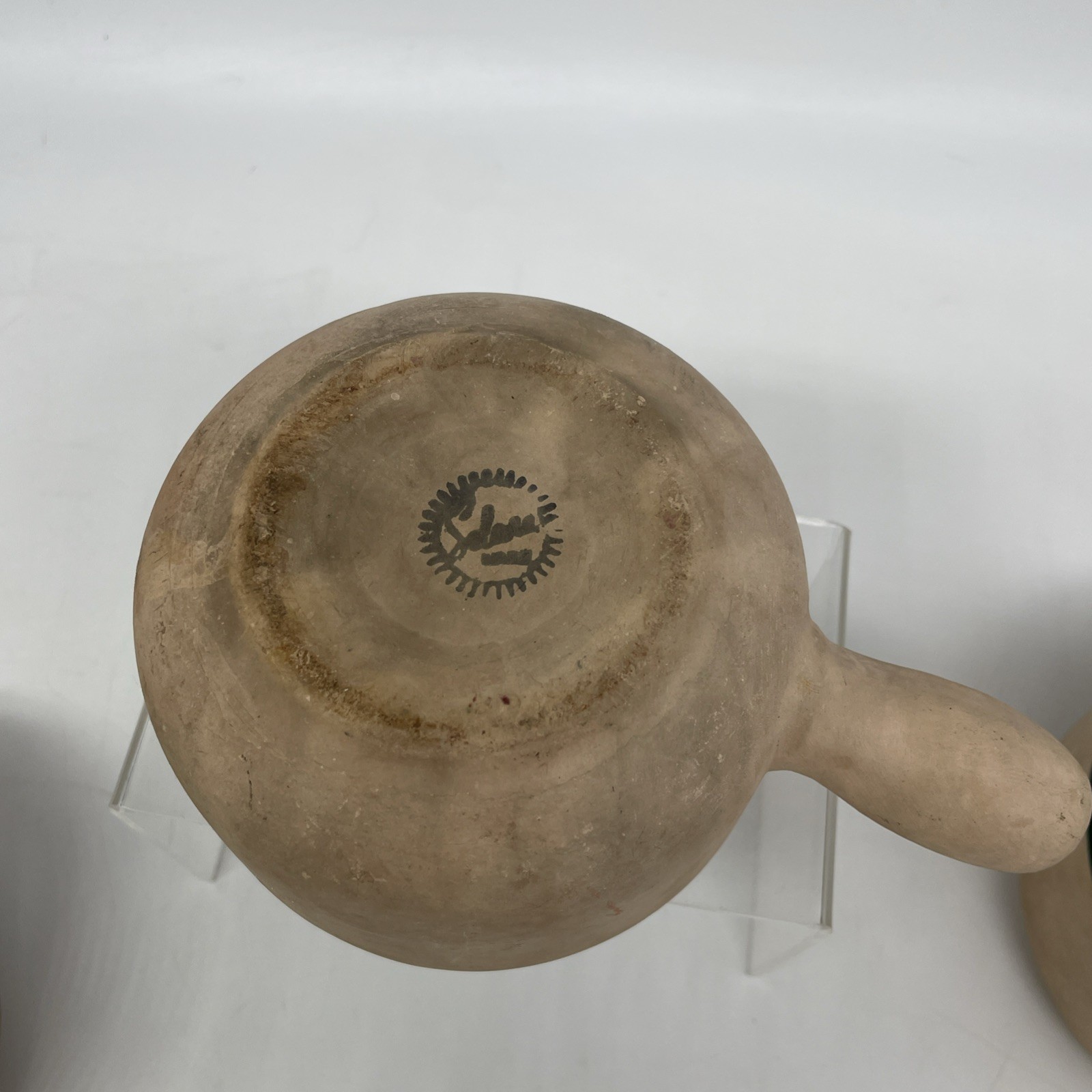 La Solana Pottery Natural Clay Body Green Lid & Body Made 1940’s-50’s Casserole
