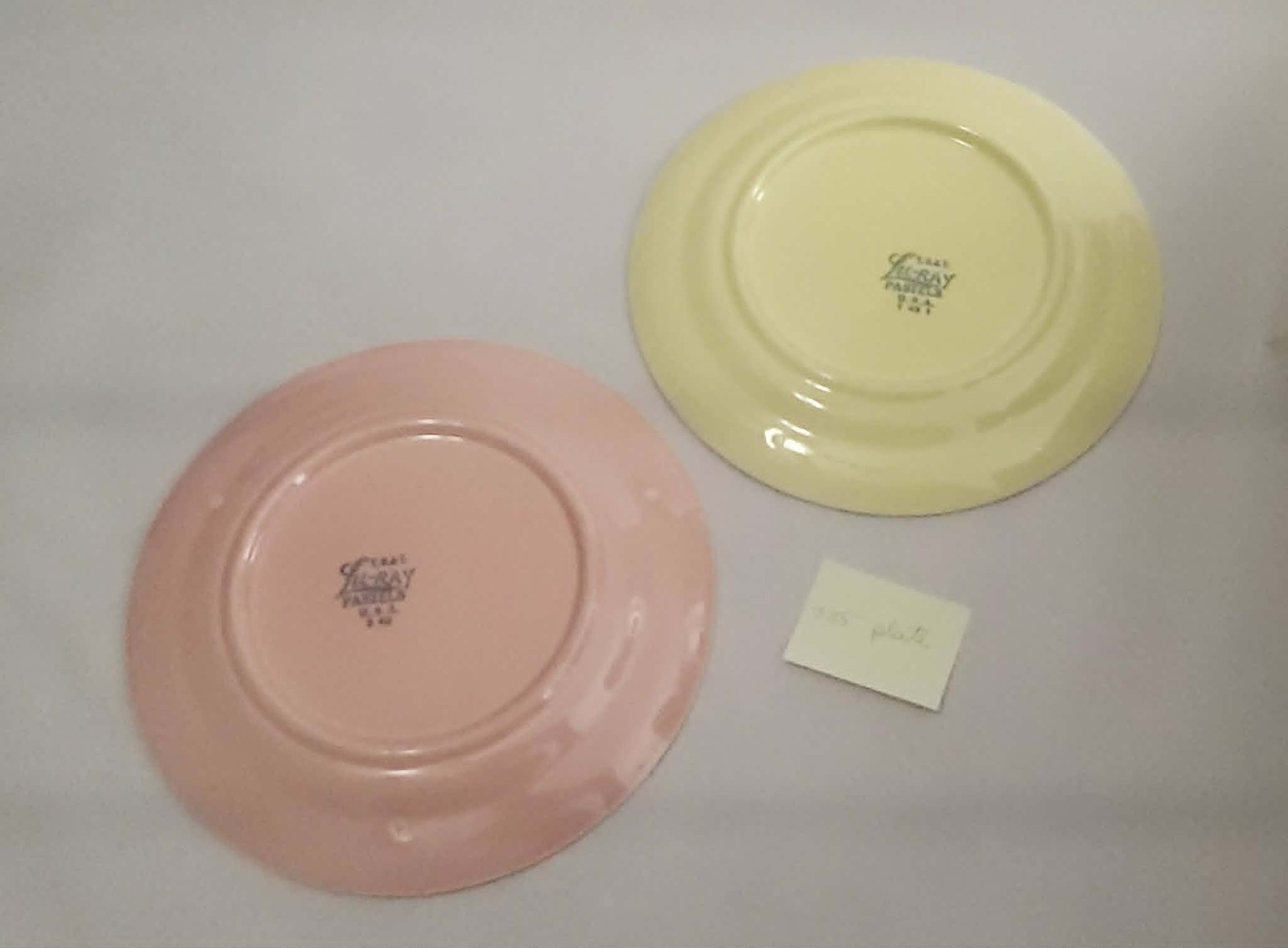 2 Taylor Smith Taylor Lu-Ray Pastels 7.25″ Bowls EUC