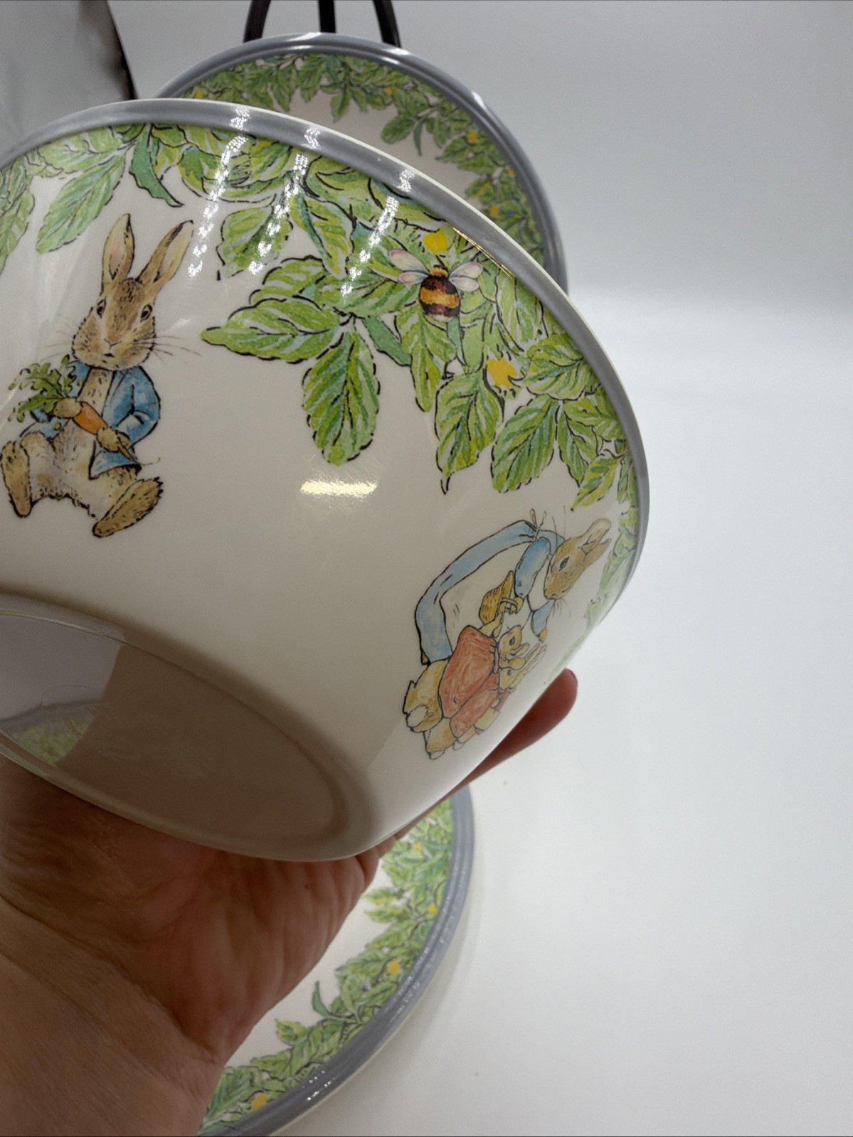Williams Sonoma Beatrix Potter Easter Peter Rabbit 2 Piece Plate 1 Bowl 1 Cup